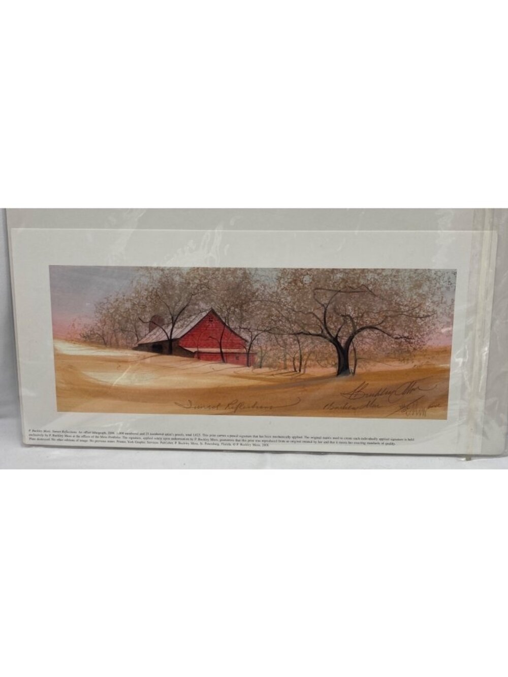 P. Buckley Moss Sunset Reflections 2006 Signed Lithograph 116 Limited Edition